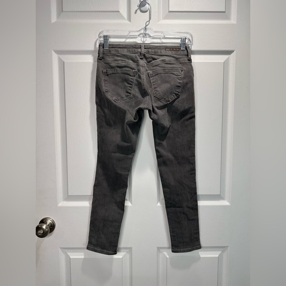 Mavi Jeans Distressed Mid Rise Ankle Skinny Jeans Grey Size 25 - Picture 5 of 10